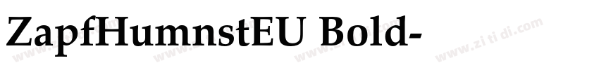 ZapfHumnstEU Bold字体转换 ZapfHumnstEU Bold字体转换
